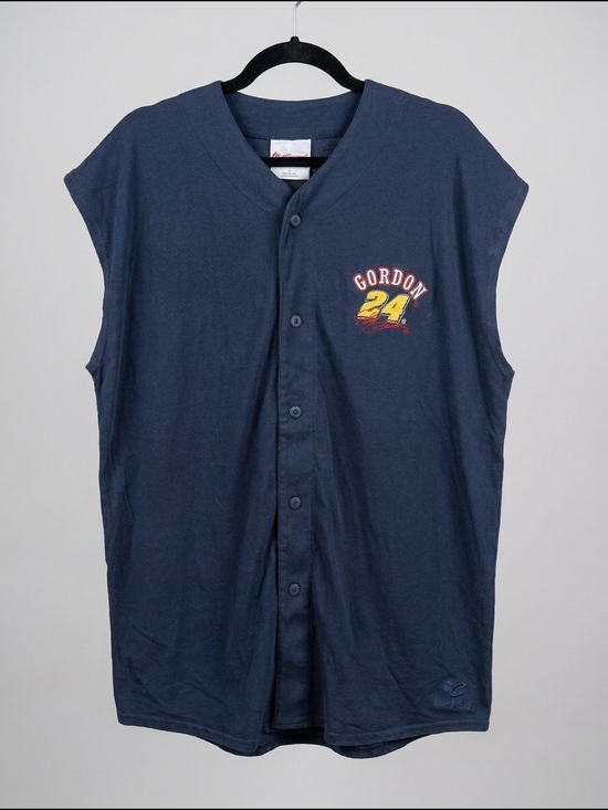 Chase Authentics Other - Chase Authentics Jeff Gordon #24 NASCAR Sleeveless Button Up Jersey Shirt Size L